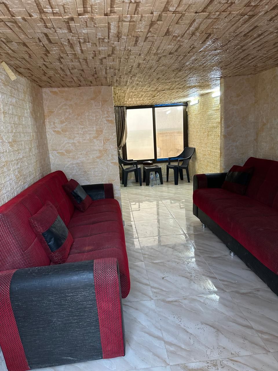 Luxury chalet, second floor, with a beach view