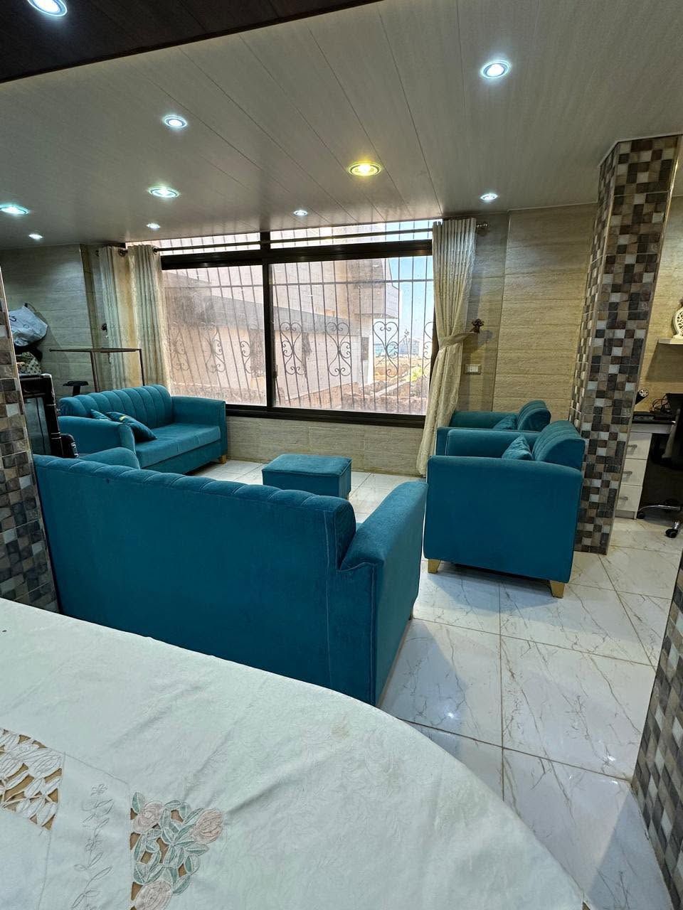 Luxury chalet with one bedroom and living room, with a direct view of the beach