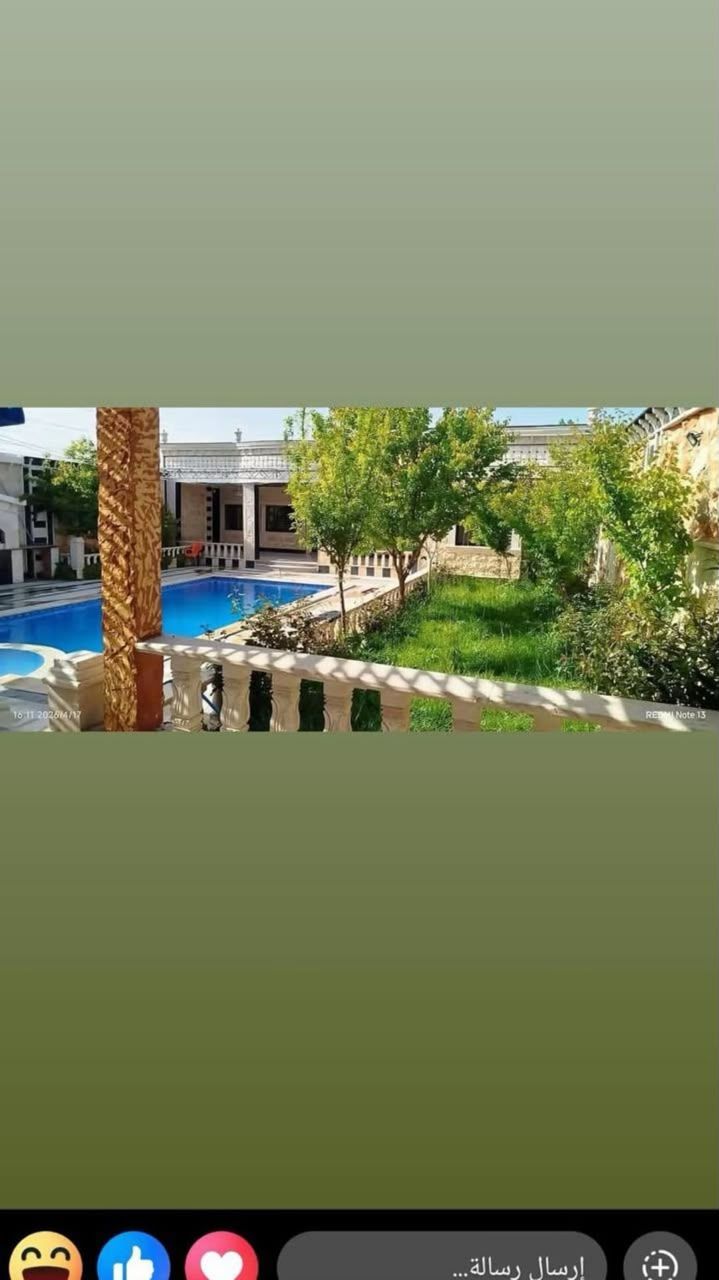 فيلا بحديقة وحمام سباحة في المليحة